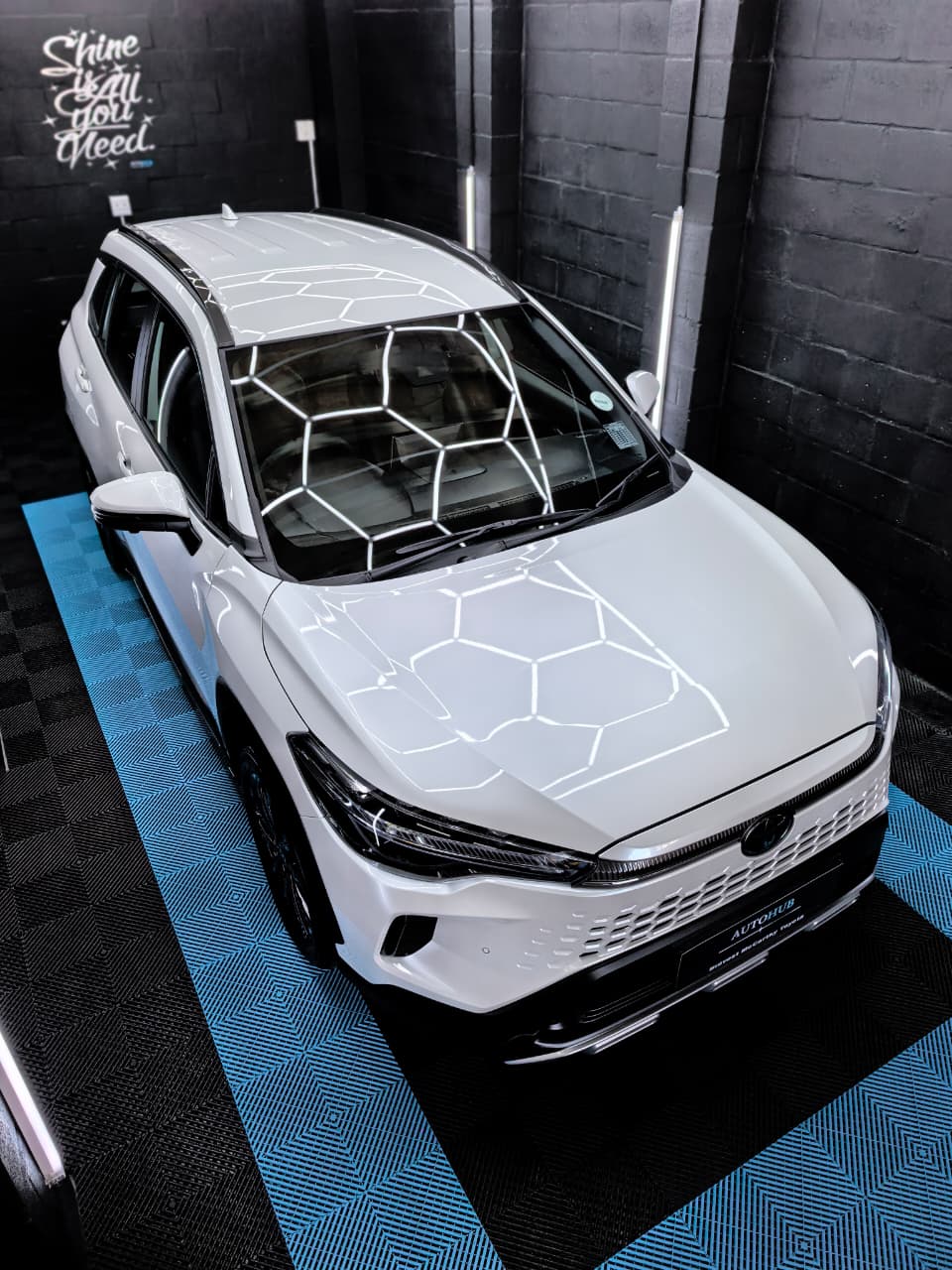 Toyota Corolla Cross ceramic coating top angle glossy finish Cape Town Auto Hub CPT