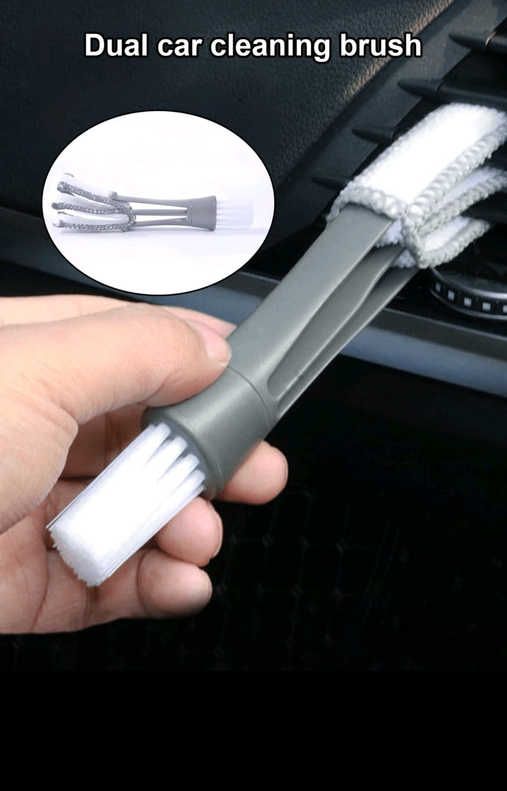 2-in-1 Car Air Vent Cleaning Brush