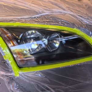 Headlight restoration result with clear lens