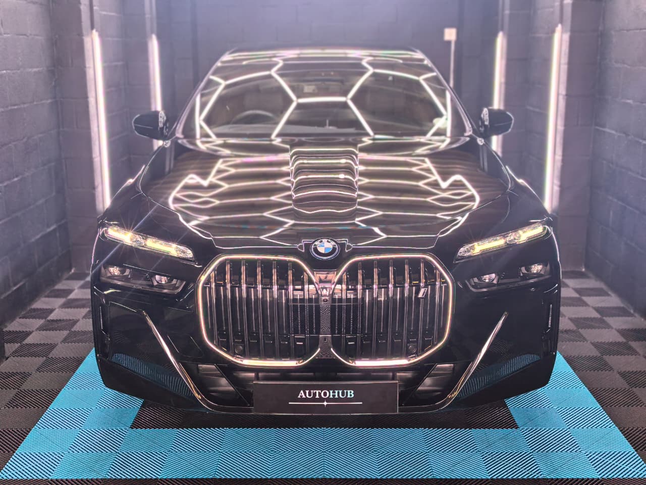 Black BMW with polished finish at AutoHubCPT