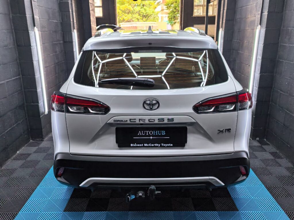 Ceramic Coating showing white Toyota SUV at AutoHub in Observatory, Cape Town