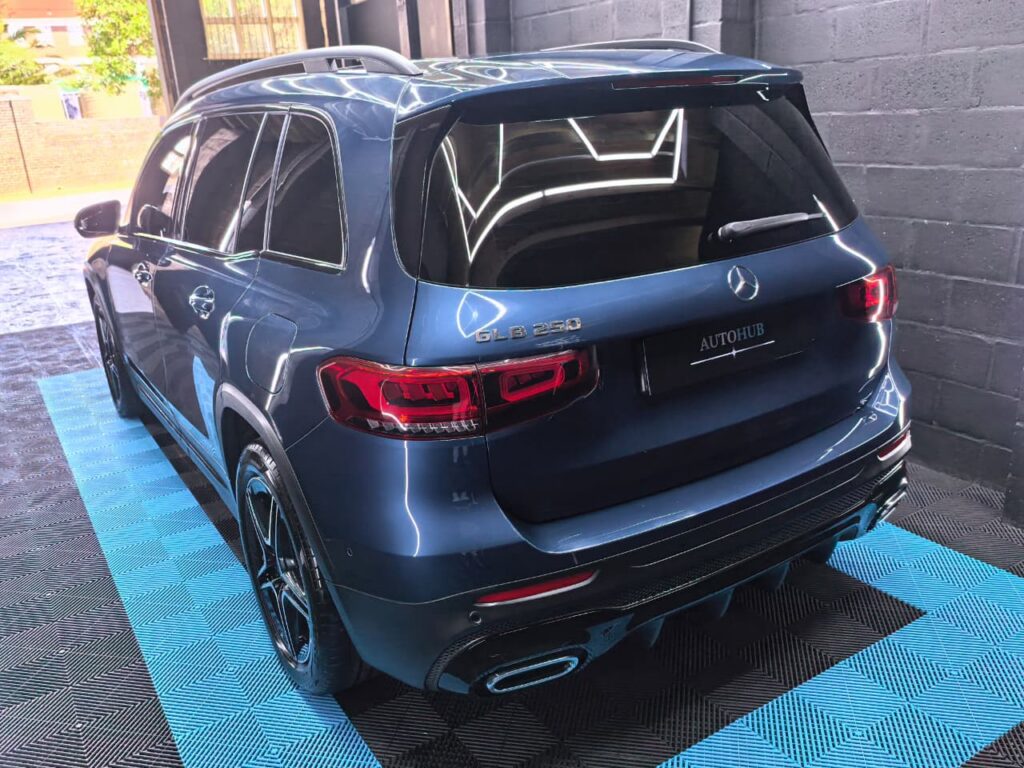Vehicle Detailing showing blue BMW at AutoHub in Observatory, Cape Town