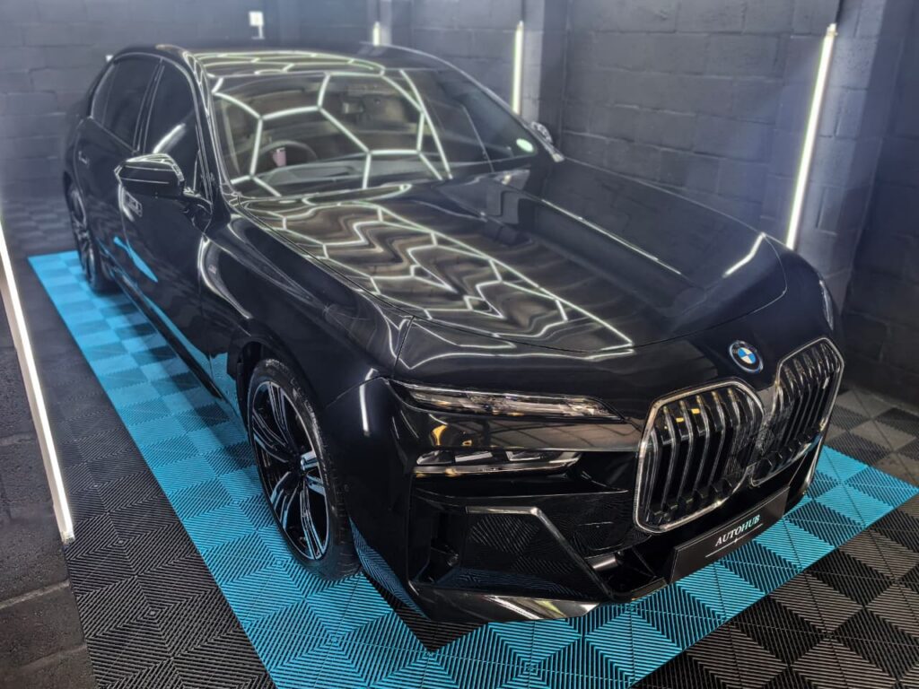 Vehicle Detailing showing dark BMW at AutoHub in Observatory, Cape Town