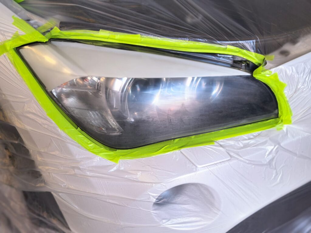 Headlight Restoration showing Volkswagen headlight at AutoHub in Observatory, Cape Town
