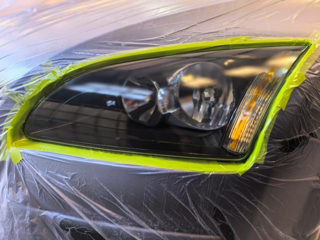 Headlight Restoration showing Volkswagen headlight at AutoHub in Observatory, Cape Town