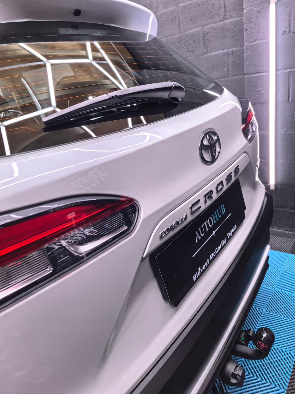 Vehicle rear panel after a minor auto body repair at AutoHub Cape Town